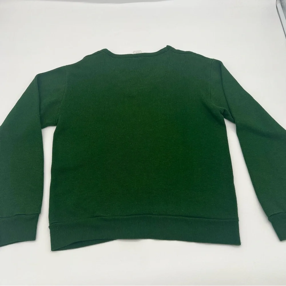 Vintage‎ Champion Michigan State Sweatshirt Medium Green V-Neck USA Made